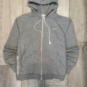 Vintage design Grey Nike zip-up hoodie MEN SIZE L
